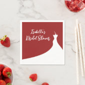 Elegant Vrijgezellenfeest Napkin red Servet (Insitu)