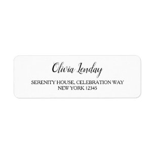 Elegant Vrijgezellenfeest Return Address Labels