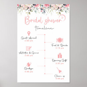 Elegant Vrijgezellenfeest tijdlijnteken Poster