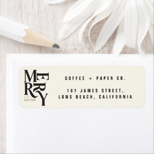 Elegant  vrolijk kerstfeest etiket