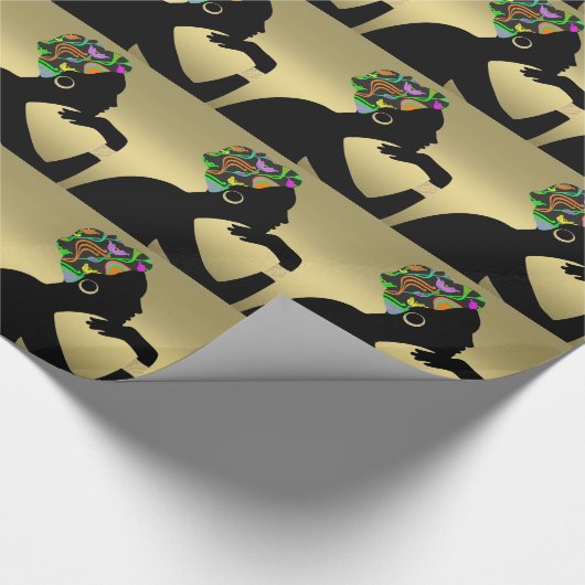 Elegant Vrouw Inpakpapier - SRF (Hoek)