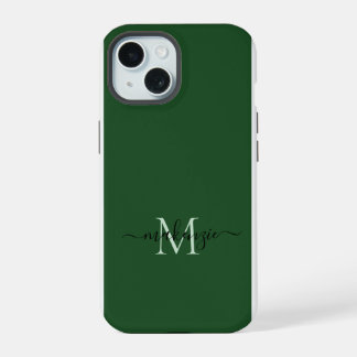 Elegant Vrouwelijk Schrift Monogram iPhone 15 Hoesje