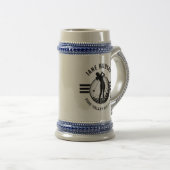 Elegant vrouwen golfer ontwerp bierpul (Voorkant rechts)