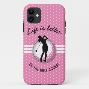 Elegant vrouwen golfer ontwerp iPhone 11 hoesje
