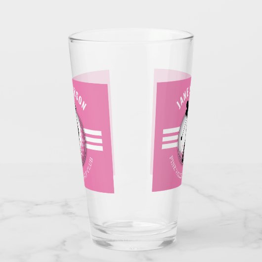 Elegant vrouwen golfer ontwerp glas (Links)