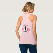 Elegant vrouwen golfer ontwerp tanktop (Volledige Achterkant)
