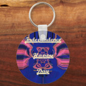 Elegant vrouwenportret: een kleurrijk kunstwerk sleutelhanger (Voorkant)