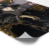 Elegant Vrouwenportret  Muurkunst Poster (Hoek)