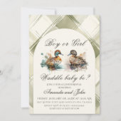 Elegant Waddle It Be Duck Gender Reveal Kaart (Voorkant)