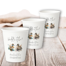 Elegant Waddle It Be Duck Geslacht onthullen Decor Papieren Bekers