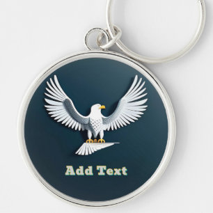 Elegant Wapendier Embleem Sleutelhanger