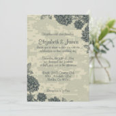 Elegant War Invitations Kaart (Staand voorkant)