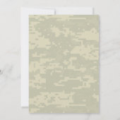 Elegant War Invitations Kaart (Achterkant)