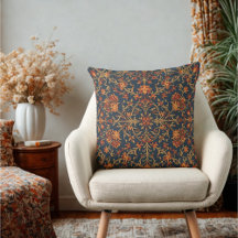 Elegant Warm Bloemen Barok Damask