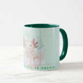Elegant Watercolor Axolotl Personalized Ceramic Mok (Voorkant rechts)