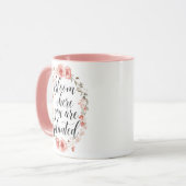 Elegant Watercolor Botanical Message Mok (Voorkant links)