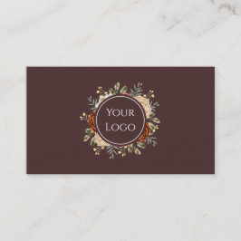 Elegant Watercolor Floral Beauty & Events  Visitekaartje