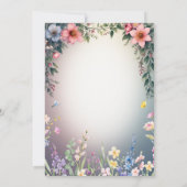 Elegant Watercolor Floral Wedding Invitation (Dos)