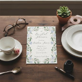 Elegant Watercolor Hydrangea Bridal Shower  Kaart