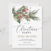 Elegant Watercolor Kerstfeest Kaart (Voorkant)