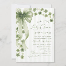 Elegant Watercolor little shamrockst Patrics Baby