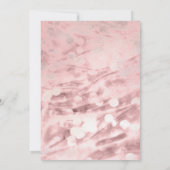 Elegant Watercolor Pink Carnations Baby Shower Kaart (Achterkant)