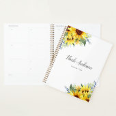 Elegant Watercolor Sunflowers Personalized (Devant avec enveloppe)