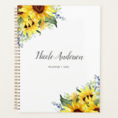 Elegant Watercolor Sunflowers Personalized (Devant)
