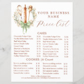 Elegant Watercolor Utensils Cooking Bakery Flyer (Voorkant)