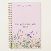 Elegant Watercolor Wildflowers Name Planner (Voorkant)