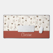 Elegant Watercolor Woodland Winterberry Monogram (Clavier et souris)