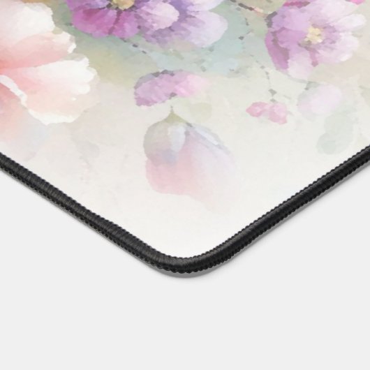 Elegant Watercolour Flowers Custom Name Text (Coin)