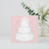 ELÉGANT WATERMELON MARIAGE CAKE INVITATION TOPPER (Debout devant)