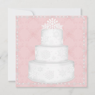 ELÉGANT WATERMELON MARIAGE CAKE INVITATION TOPPER