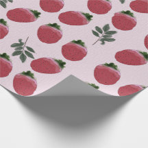 Elegant Waterverf Aardbeien inpakpapier