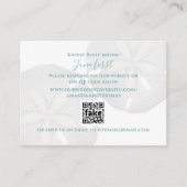 Elegant Waterverf band band dollar QR code RSVP Informatiekaartje (Voorkant)