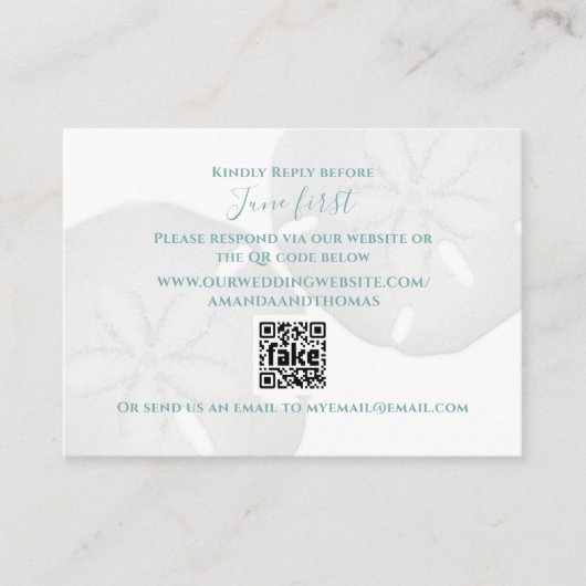 Elegant Waterverf band band dollar QR code RSVP Informatiekaartje (Voorkant)