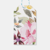 Elegant Waterverf Beauely Wedding Cadeaulabel (Achterkant)