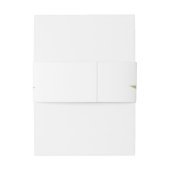 Elegant Waterverf blad Uitnodigingen Wikkel (Achterkant Voorbeeld)