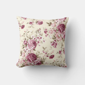 Elegant waterverf bloemen decoratief patroon kussen