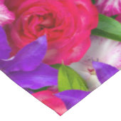 Elegant waterverf bloemen decoratief patroon tafelkleed (Gekanteld)