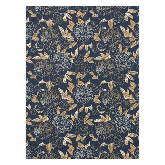 Elegant waterverf bloemen decoratief patroon tafelkleed (Voorkant)