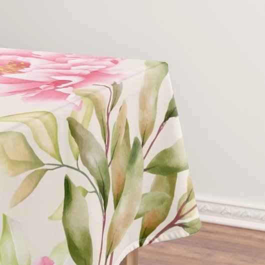 Elegant waterverf bloemen decoratief patroon tafelkleed