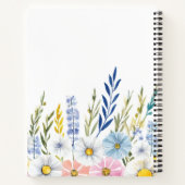 Elegant Waterverf Bloemen Notitieboek (Achterkant)