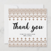 Elegant waterverf bloemenvrijgezellenfeest dank u kaart (Voorkant)