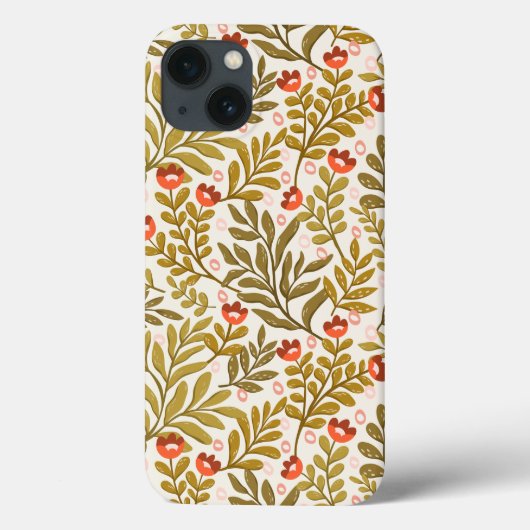 Elegant Waterverf bloemmotief Case-Mate iPhone Case (Achterkant)