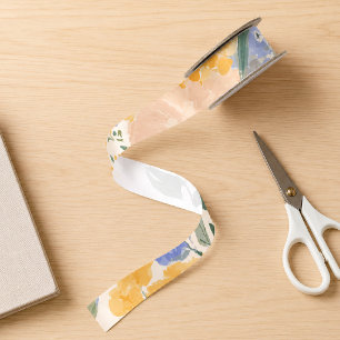 Elegant Waterverf Bloemmotief Lint