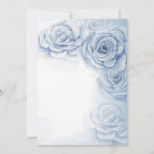 Elegant Waterverf Blue Flowers Retirement Kaart (Achterkant)