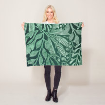 Elegant Waterverf Botanische Groene laat kunstwerk