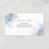 elegant waterverf bouquet visitekaartje (Achterkant)